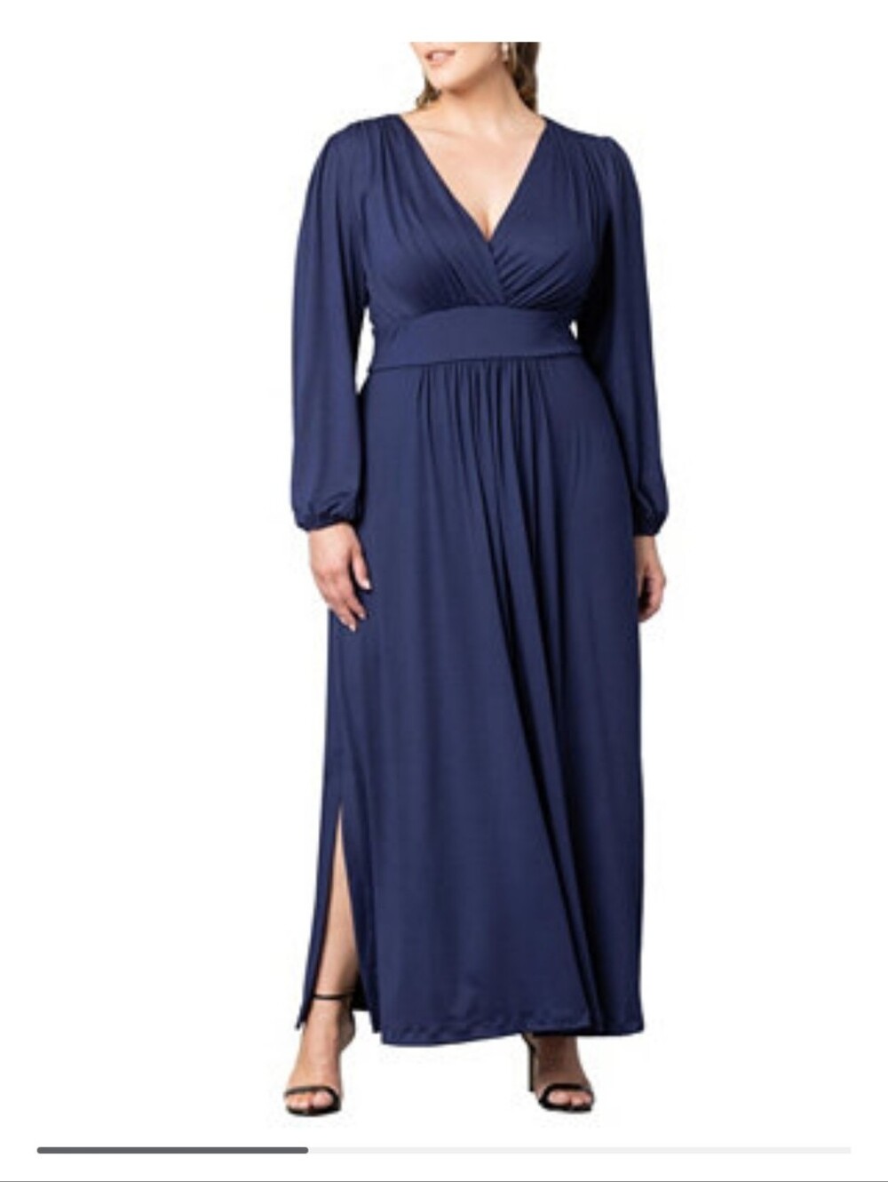 Kiyonna Brand Long Sleeve Maxi Dress 3x NWT